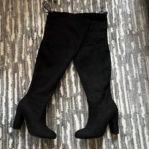 Over the knew wide calf boots size 8W